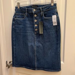 Banana Republic NWT Button-fly Denim Skirt